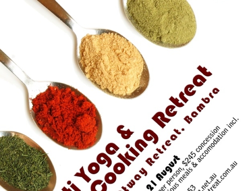 Bhakti Yoga & Vegan Cooking Retreat… 19th Aug 6:00pm – 21st Aug 3:00pm